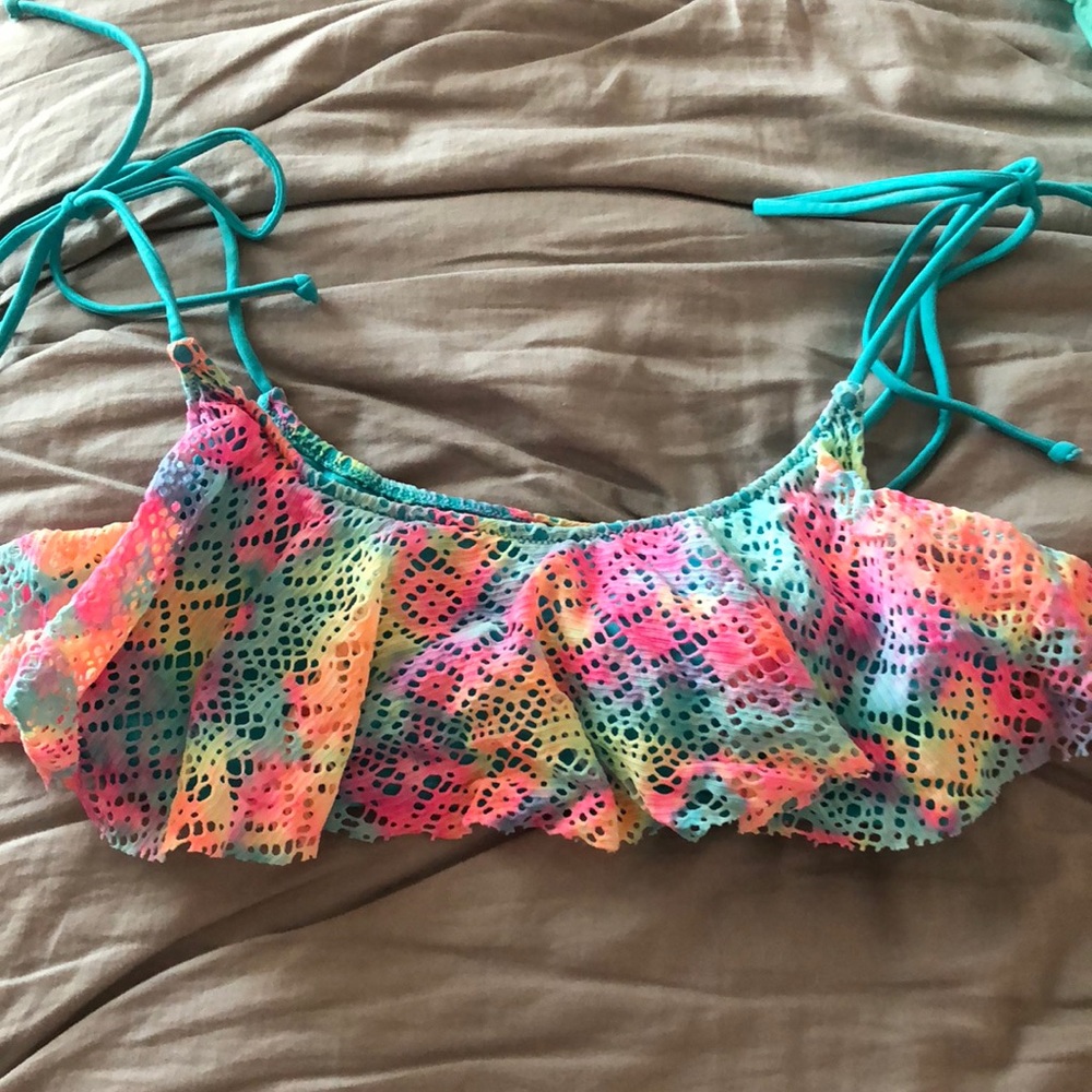 Pink Victoria secret top with ruffles